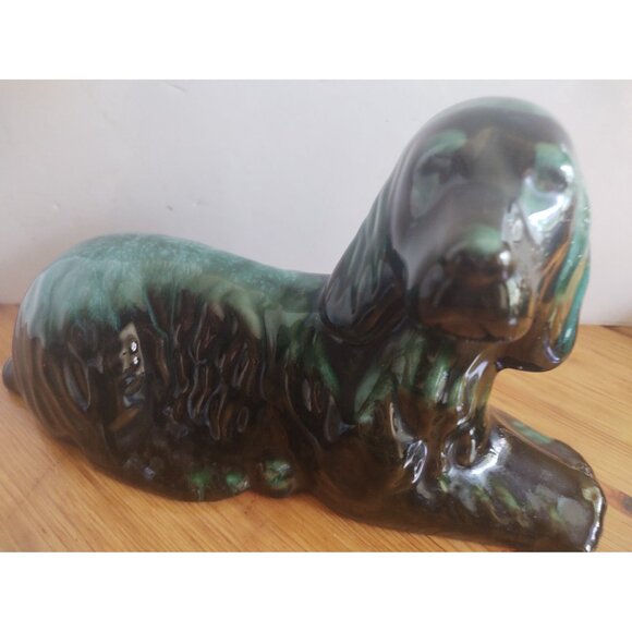 Vintage Blue Mountain Canada Pottery Cocker Spaniel 10" x 5 1/2" tall - Picture 2 of 10